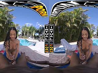 Petite girl enters eden garden for big black cock cum