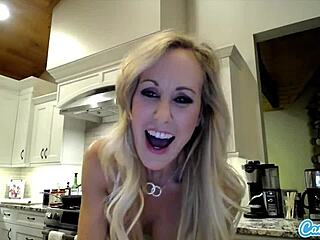 Brandi Love Cooks in Lingerie Showing Off Big Tits!