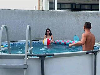 after the pool party i snuck off and filled my buddy's tight housewife pussy with cum