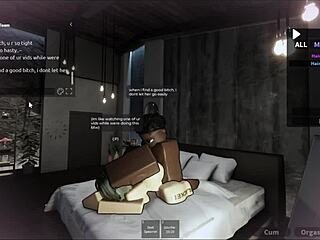 another white bitch takes big black cock in roblox condo game