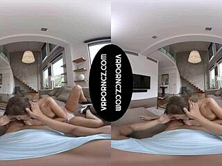 vr with sexy tattooed czech brunette mina giving hot pov blowjob 😘