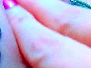 strawberry pink pussy throbs as i finger her wet clit oh god