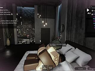 another white bitch takes big black cock in roblox condo game