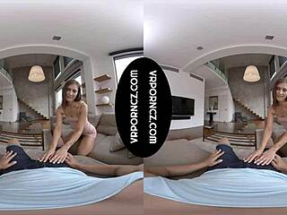 vr with sexy tattooed czech brunette mina giving hot pov blowjob 😘