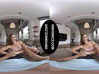 vr with sexy tattooed czech brunette mina giving hot pov blowjob 😘