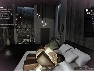 another white bitch takes big black cock in roblox condo game