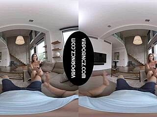vr with sexy tattooed czech brunette mina giving hot pov blowjob 😘