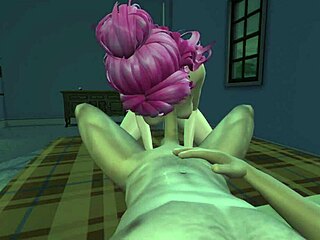 WOW! Pink Haired Girl Joins POV Threesome Fun with Blowjobs and Doggystyle?