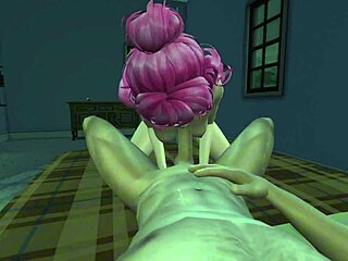 WOW! Pink Haired Girl Joins POV Threesome Fun with Blowjobs and Doggystyle?