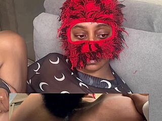 Ebony babe fails no-moaning challenge as wet pussy gets eaten close-up till squirting orgasm