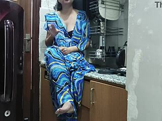 indian stepmom sneaks in kitchen watching stepsons cock then fucks doggystyle 🍆🔥