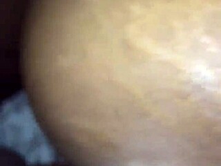 Chocolate Ebony Pussy Creampied Doggystyle by Monster Black Cock Wet Hairless
