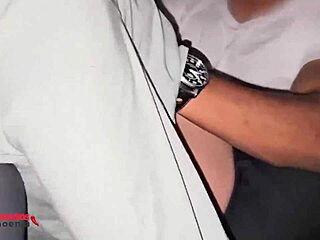 whoa, watch the corny hubby stare as his latina wife rides bbc interracial in car with swingers around 😲👀