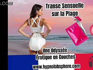 french diaper lover falls into sensual hypno trance on beach crossdressing odyssey