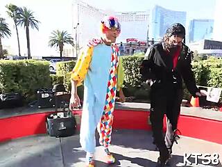 shemale bends for deep anal penetration in cock contest