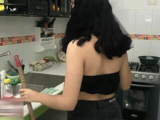 Horny stepsis loves riding her stepbro