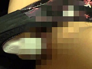 you lovin this sexy japanese milf's huge saggy tits bouncin in underwear for creampie?
