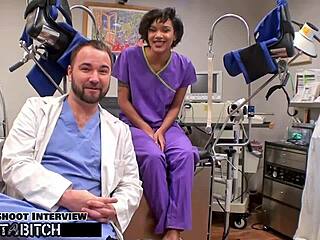 student jackie banes caught backstage gets facefucked doggystyle moaning pierced nipples blast