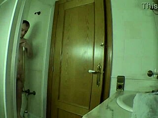 latina brunette pornstar deepthroats gags on monster cock shower cum facial spain couple
