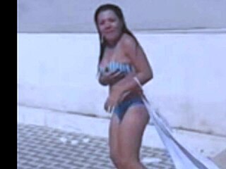 brazilian lesbian strips and clothes rip off her hot body