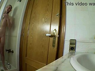 latina brunette pornstar deepthroats gags on monster cock shower cum facial spain couple