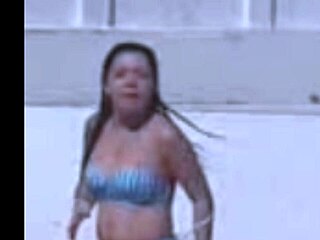 brazilian lesbian strips and clothes rip off her hot body