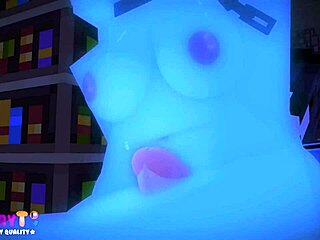 ghost spots sexy librarian and instantly gets hard for cartoon pounding action