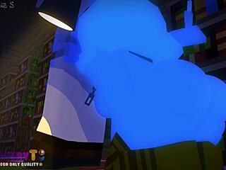 ghost spots sexy librarian and instantly gets hard for cartoon pounding action
