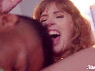 yo lena paul spreads that hairy pussy for troy to lick before bbc pounds her big tits 🍑👅🍆💦