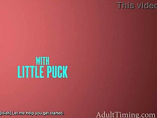 a rough black monster cock pounds this tiny interracial sex fairy's huge tits