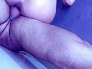 Blonde Teen Girlfriend Rides Friend's Cock for Deep Creampie Finish