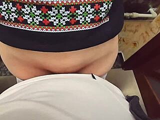 omg that public creampie pov with her soaking wet panties feels so risky