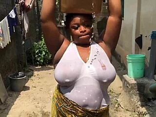 her big natural tits drive me crazy during outdoor anal quickie damn