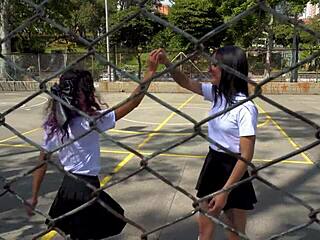 rebel friend skips class with me for hot scissoring playtime