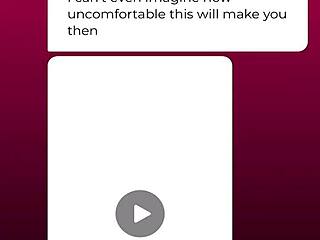 Stepsis teases your cock nasty in interactive web chat fantasy part 1