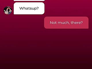 Stepsis teases your cock nasty in interactive web chat fantasy part 1