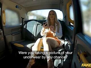 Fake taxi ride bends big tits british milf miss sally over for deepthroat pounding