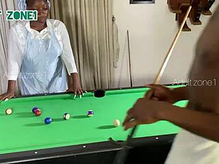 boss bends me over snooker table and pounds my pussy hard for interrupting his game 🎱😈💦