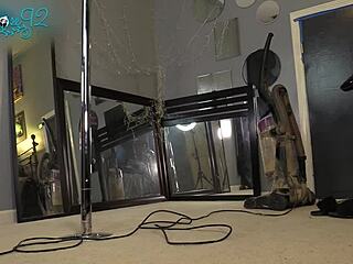 Housewife Teases Curves While Vacuuming In Sexy Hobble Boots