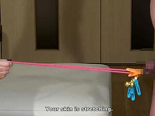 japanese mistress licks and punishes slave's cock training him against erections bdsm style