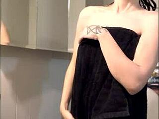 After Shower Self-Care Rambles with Tattooed Milf Scarlett Foxx Nerdy Natural Tits