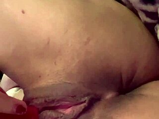 Vibrator Buzzes Tight Puffy Pussy Lips Close-Up Until Juicy Climax Erupts