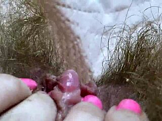 extreme closeup huge clit rubbing wet orgasm