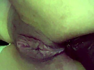 Vibrator Buzzes Tight Puffy Pussy Lips Close-Up Until Juicy Climax Erupts