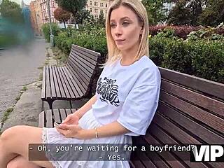 hey babe watch this cute blonde cheat on her boyfriend for cash right here