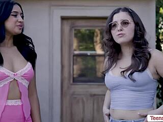 hey sorority babes wanna lick these shaved wet pussies?