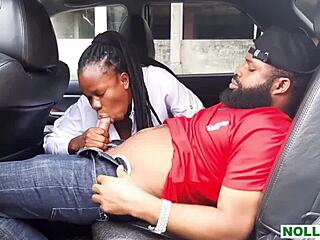 ladygold sneaks steamy car ride with krissyjoh chris outdoors
