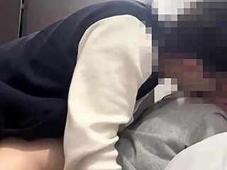 horny 18yo roommate rides huge cock passionately in dorm cowgirl style