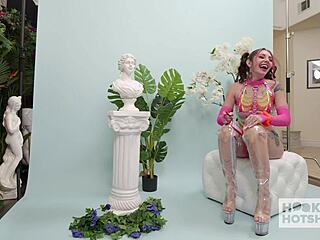 skinny charly summer begs bryan gozzling for brutal pounding