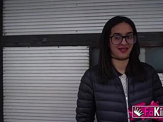 Alice biancci rides lalo's monster tripod cock with her tight spanish pussy